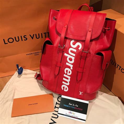 louis vuitton x supreme bag|supreme x Louis Vuitton backpack.